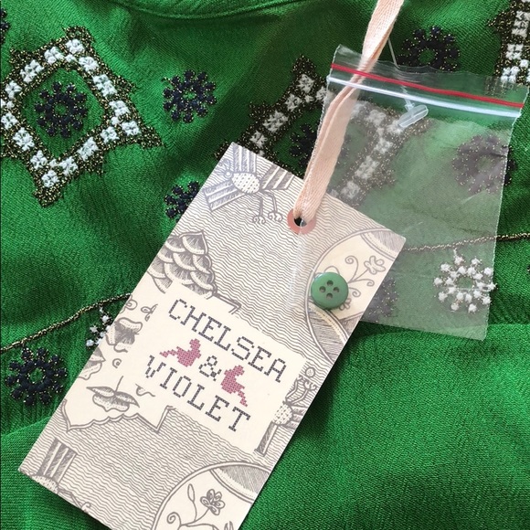 NWT Chelsea & Violet Embroidered Popover Dress - Picture 4 of 5